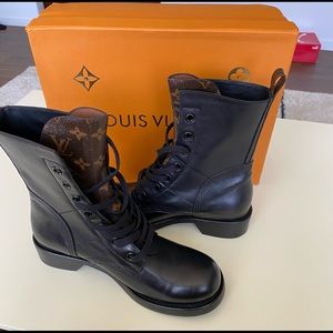 Louis Vuitton combat boots